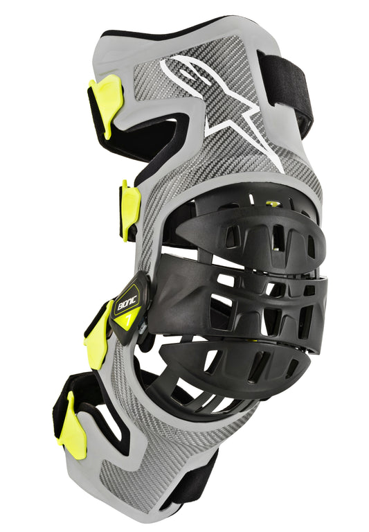 Bionic 7 Knee Set Silver/Yellow Lg