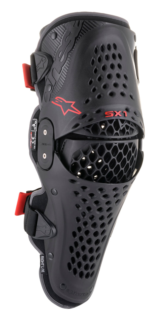 Sx 1 V2 Knee Protector Black/Red Sm/Md