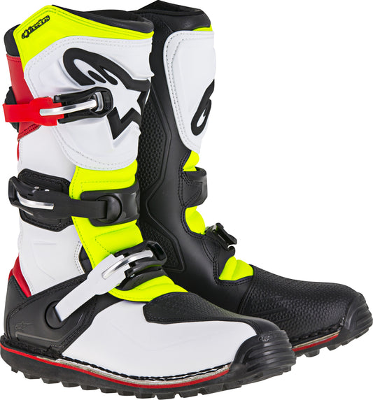 Tech T Boots White/Red/Yellow/Black Sz 08