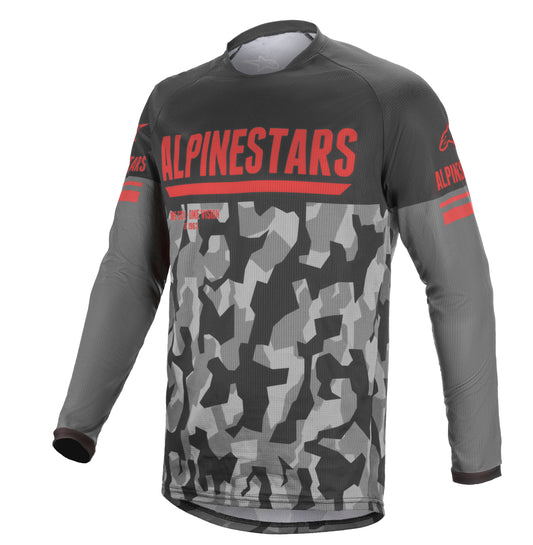 Venture R Jersey Grey Camo/ Red Fluo 2x
