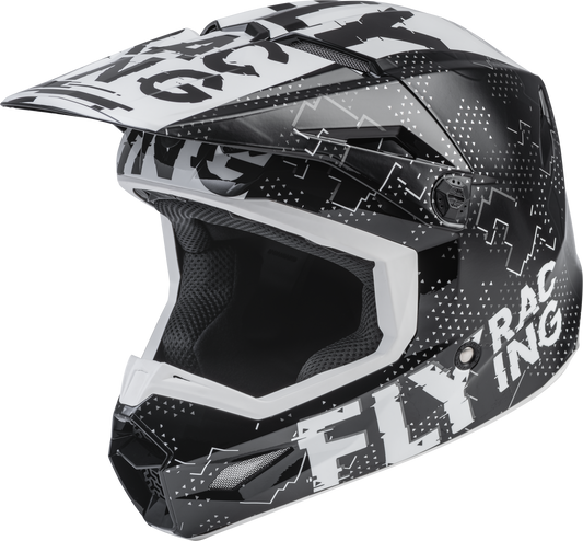 Youth Kinetic Scan Helmet Black/White Ym