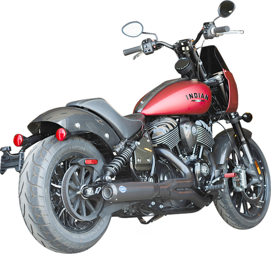 S&S CYCLE 2-into-1 Qualifier Exhaust System - Guardian Black - 49-State - Indian Chief 550-1116