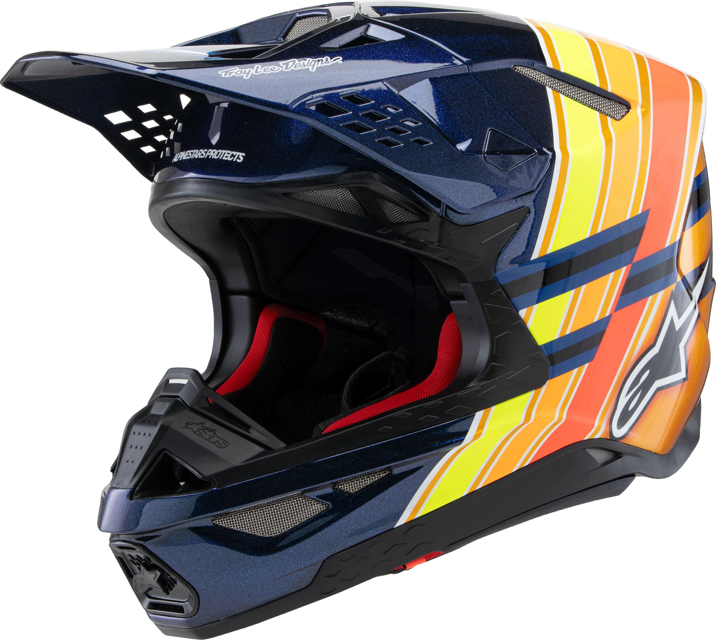 S M10 Tld Edition 25 Helmet Drk Blu/Org/Ylw Fluo/Red Xl